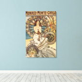 Frau mit Federn - PLM-Bahnreisen-Poster Leinwanddruck (Insitu (Holzboden))