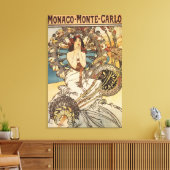 Frau mit Federn - PLM-Bahnreisen-Poster Leinwanddruck (Insitu (Wohnzimmer))