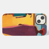 Frau mit Fischen iPhone Hülle (Rückseite (Horizontal))