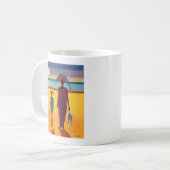 Frau mit Fischen Kaffeetasse (Vorderseite Links)