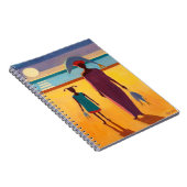 Frau mit Fischen Notizblock (Rechte Seite)