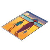 Frau mit Fischen Notizblock (Linke Seite)