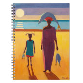 Frau mit Fischen Notizblock (Vorderseite)