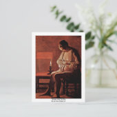 Frau mit Flöhe von La Tour Georges de la Postkarte (Stehend Vorderseite)