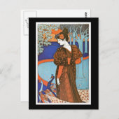 Frau mit Friedenstruppen - Louis Rhead Postkarte (Vorne/Hinten)