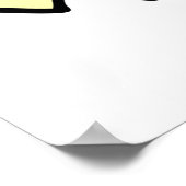 Frau mit gelbem Haar Poster (Ecke)