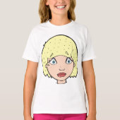 Frau mit gelbem Haar T-Shirt (Vorderseite)