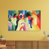 Frau mit Gelbweste, 1913 Leinwanddruck (Insitu (Wohnzimmer))