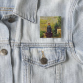 Frau mit Gießkannen Button (Beispiel)