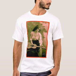 Frau mit Gitarre T-Shirt