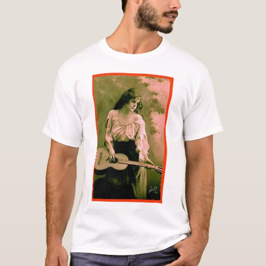 Frau mit Gitarre T-Shirt (Vorderseite)