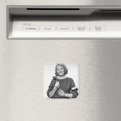 Frau mit Golfschläger Magnet (In Situ (Geschirrspüler))