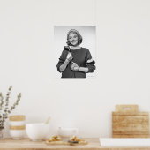 Frau mit Golfschläger Poster (Küche)
