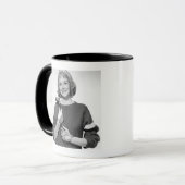 Frau mit Golfschläger Tasse (Vorderseite Links)