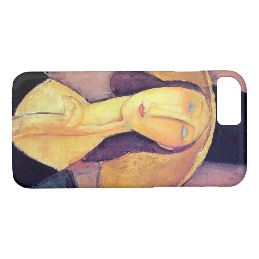 Frau mit Großhut, Modigliani Case-Mate iPhone Hülle (Rückseite (Horizontal))