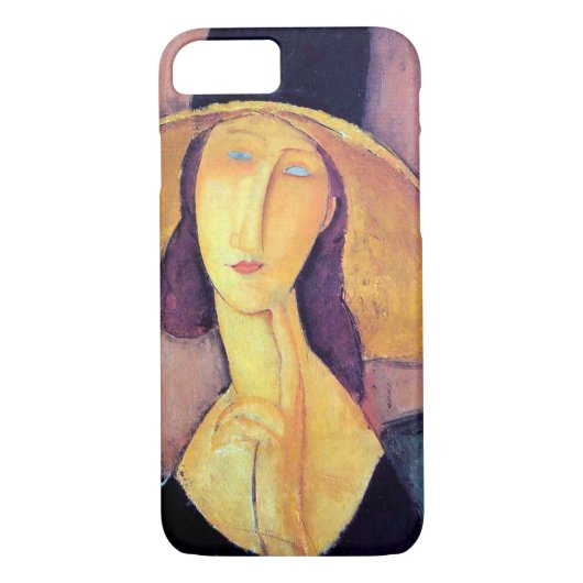 Frau mit Großhut, Modigliani Case-Mate iPhone Hülle (Rückseite)