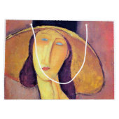 Frau mit Großhut, Modigliani Große Geschenktüte (Rückseite)