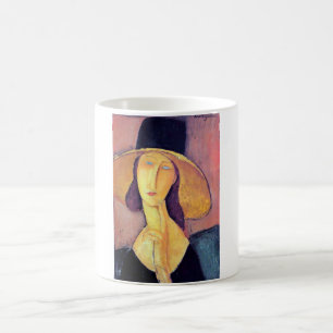 Frau mit Großhut, Modigliani Kaffeetasse