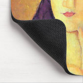 Frau mit Großhut, Modigliani Mousepad (Ecke)