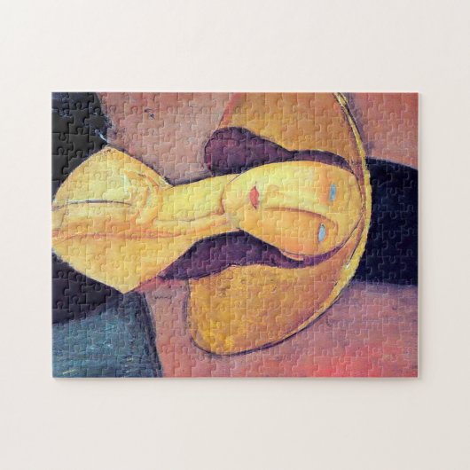 Frau mit Großhut, Modigliani Puzzle (Horizontal)