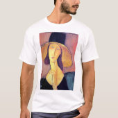 Frau mit Großhut, Modigliani T-Shirt (Vorderseite)