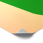 Frau mit grünem Haar + Sonnenbrille Poster (Ecke)