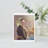 Frau mit grünem Kopftuch, 1893 Postkarte (Stehend Vorderseite)