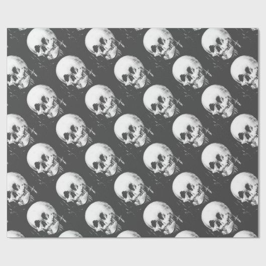 Frau mit Halloween-Reflektion im Spiegel Geschenkpapier (Flach)