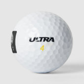 Frau mit Halloween-Reflektion im Spiegel Golfball (Logo)