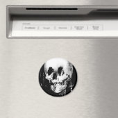 Frau mit Halloween-Reflektion im Spiegel Magnet (In Situ (Geschirrspüler))