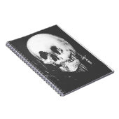 Frau mit Halloween-Reflektion im Spiegel Notizblock (Rechte Seite)