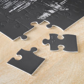 Frau mit Halloween-Reflektion im Spiegel Puzzle (Seite)