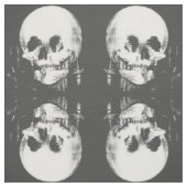 Frau mit Halloween-Reflektion im Spiegel Stoff (Muster)