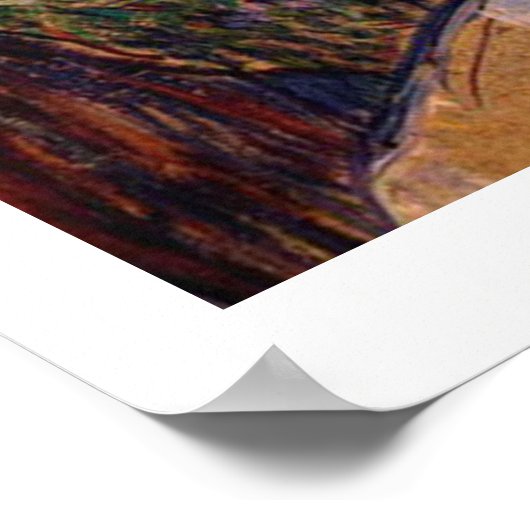 Frau mit Handschuhen #2 Poster (Ecke)