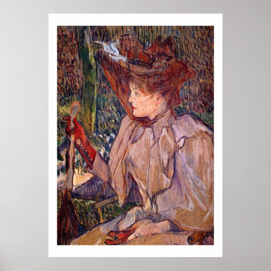 Frau mit Handschuhen #2 Poster (Vorne)