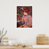 Frau mit Handschuhen #2 Poster (Küche)