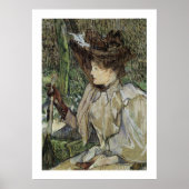Frau mit Handschuhen (Honorarplatzer) Poster (Vorne)