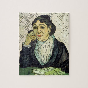 Frau mit Handy & Büchern Jigsaw Puzzle