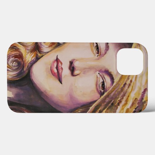 Frau mit Hut Case-Mate iPhone Hülle (Rückseite (Horizontal))