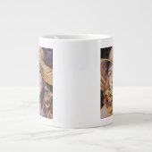Frau mit Hut Jumbo-Tasse (Vorderseite)
