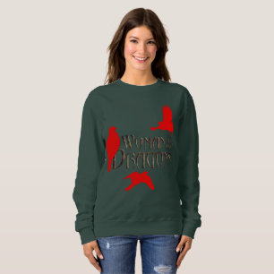 Frau mit ihren Drachen Sweatshirt