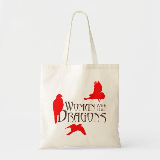 Frau mit ihren Drachen Tragetasche (Vorne)