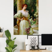 Frau mit Ire Fine Art Poster (Heimbüro)