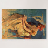Frau mit Kaffee-Cup - Alphonse Mucha Puzzle (Horizontal)