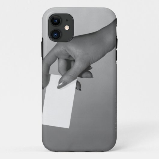 Frau mit Karte Case-Mate iPhone Hülle (Rückseite)