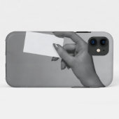 Frau mit Karte Case-Mate iPhone Hülle (Rückseite (Horizontal))
