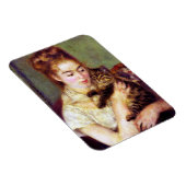 Frau mit Katze, Auguste Renoir Magnet (Rechte Seite)
