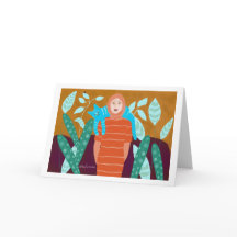 Frau mit Katze in garden.2