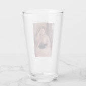 Frau mit Katze (von Edouard Manet) Glas (Rückseite)