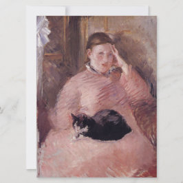 Frau mit Katze (von Edouard Manet) Karte